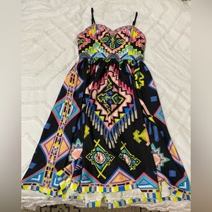 Beautiful vibrant beauty NWT. Champagne and Strawberry dress from Anthropologie.